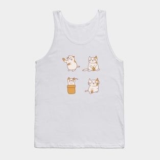 Collection of cat poses Tank Top